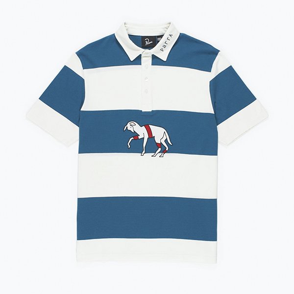 Parra ѥ / striped goat polo shirt